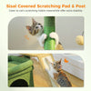 Compact Cat Tree Tower with Sisal Scratching Posts and Cozy Perches
