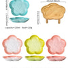 Ceramic Pet Bowl with Wood Stand – Elegant Bow Knot Design