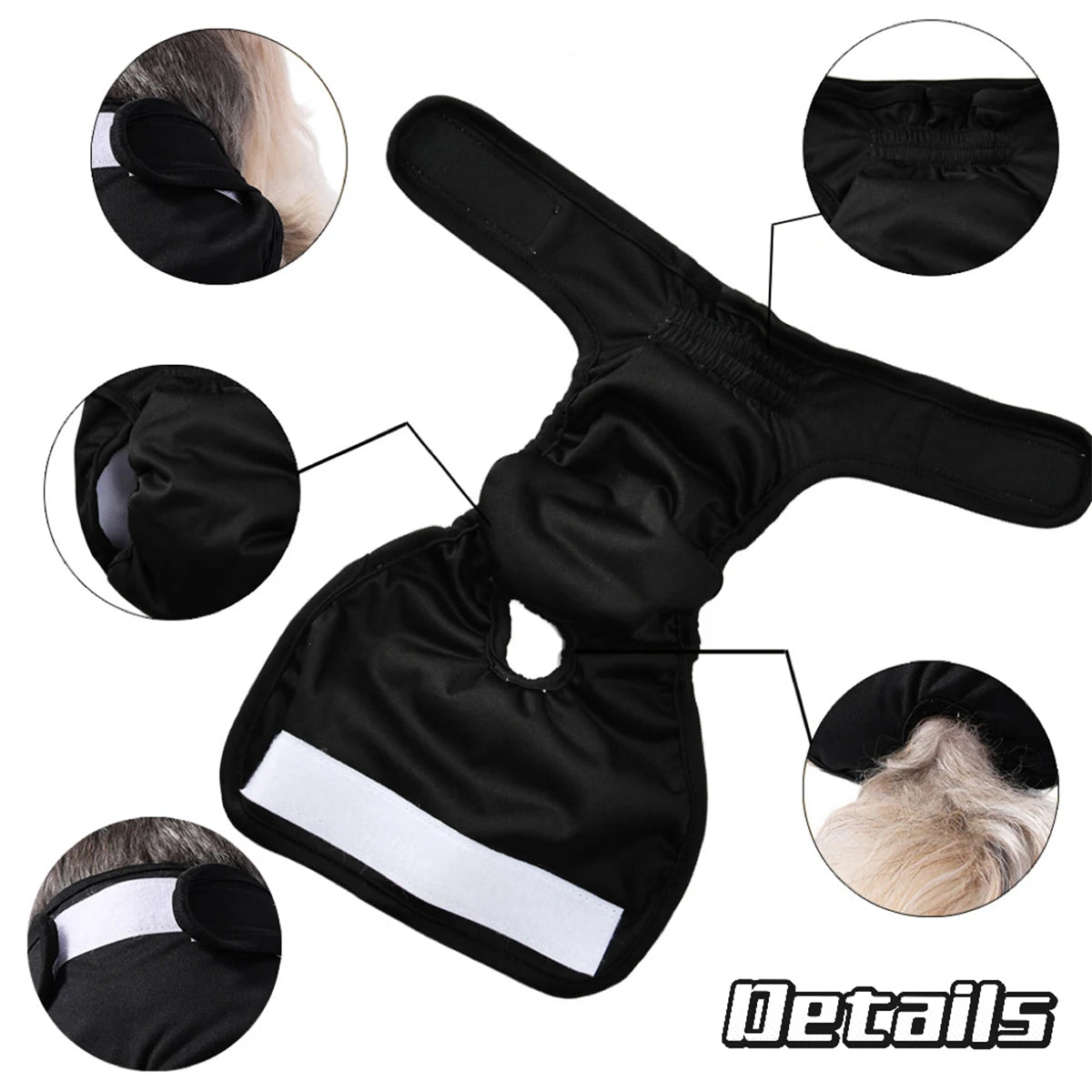 Reusable Adjustable Dog Diapers for Female Dogs