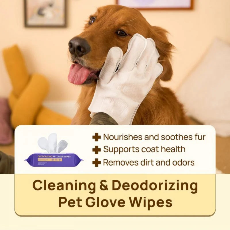 Natural No-Rinse Pet Grooming Wipes
