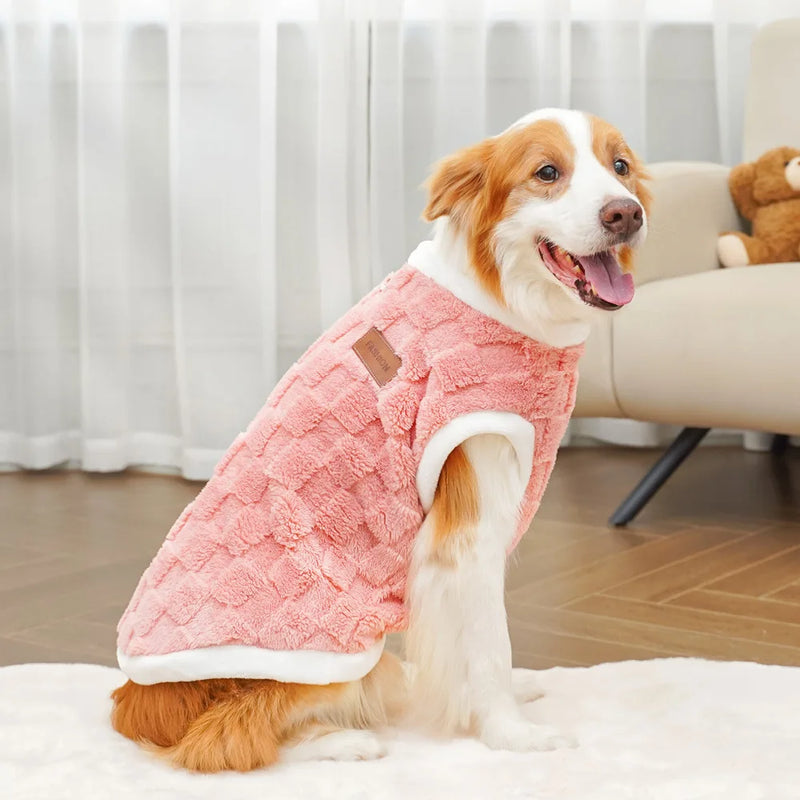 Suéter de Felpa de Algodón Cómodo para Perros de Raza Grande