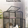 قفص قطط شبكي قابل للفتح مع فيلا مزدوجة