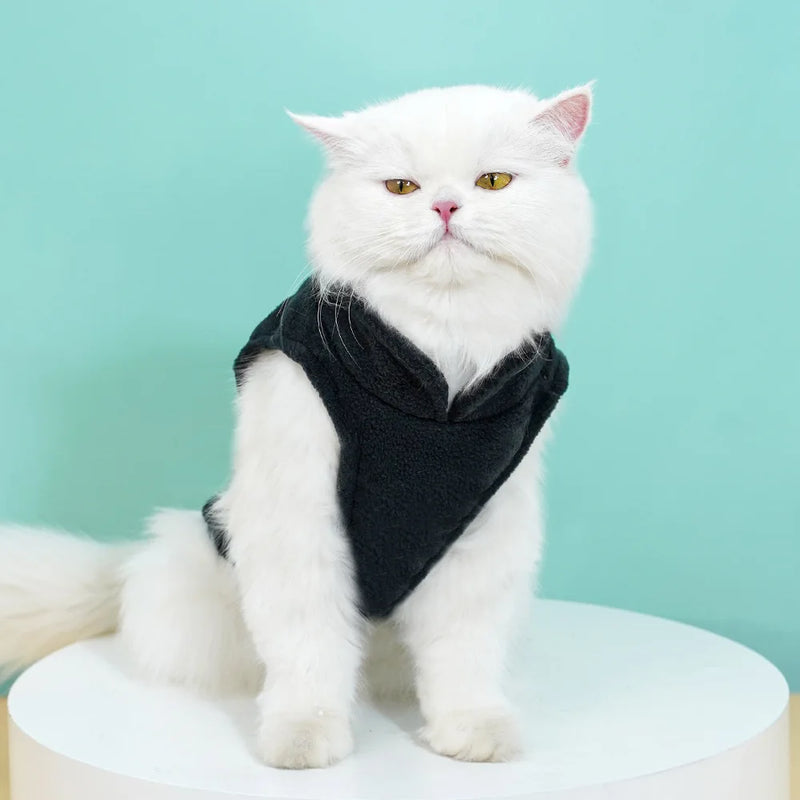 معطف كلب صوفي دافئ للخريف والشتاء من المقاس الصغير إلى XL