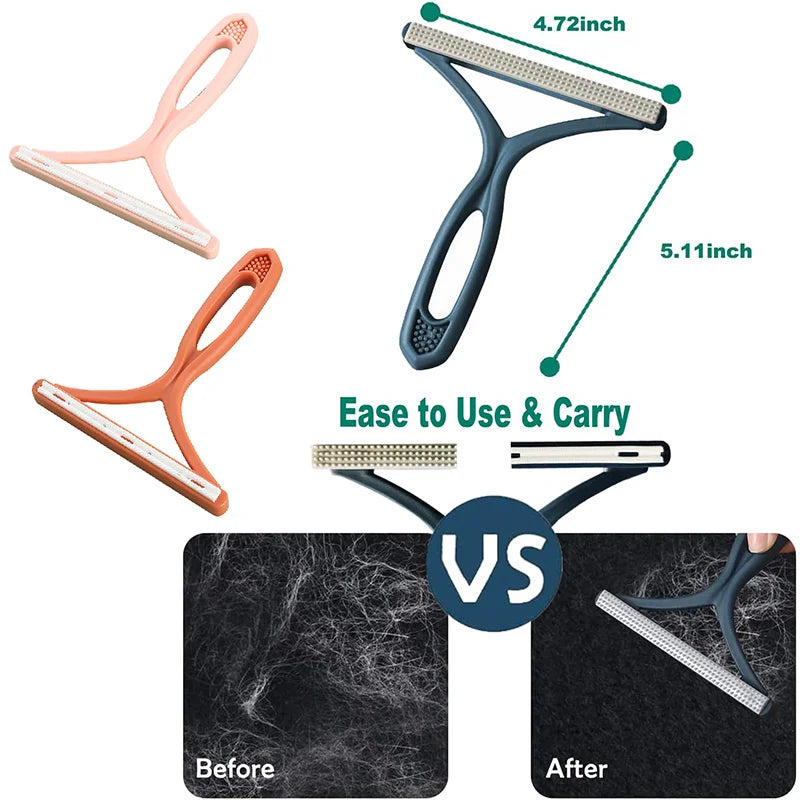 Double-Sided Pet Hair Remover and Fabric Shaver