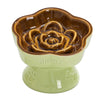 Elevated Ceramic Slow Feeder Bowl for Cats and Small Dogs
