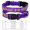 Personalisierte bestickte Nylon-Hundehalsband