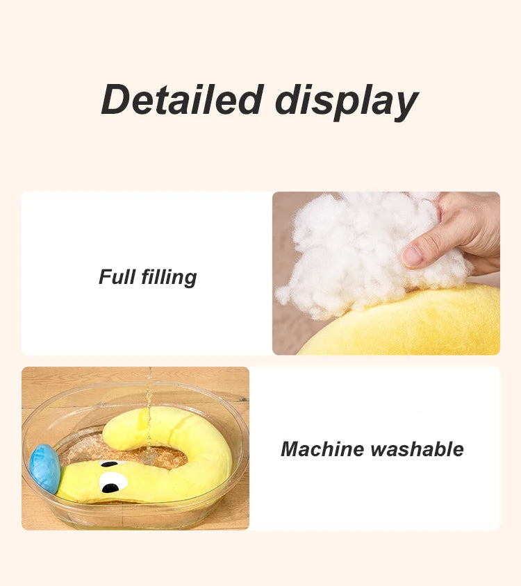 U-Shaped Pet Neck Pillow for Dogs and Cats - Deep Sleep