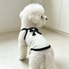 Ribbed Sleeveless Pet Vest with Bow Knot for Small Dogs and Cats