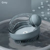 Pet Bath Brush with Soap Dispenser & Silicone Bristles