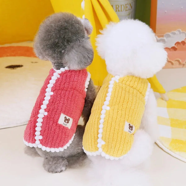 Soft Fleece Dog Jacket for Small Dogs Winter Coat