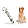 Adjustable Pitch Stainless Steel Dog Whistle with Keychain