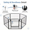 Foldable Metal Dog Playpen with Door - Indoor & Outdoor Pet Fence