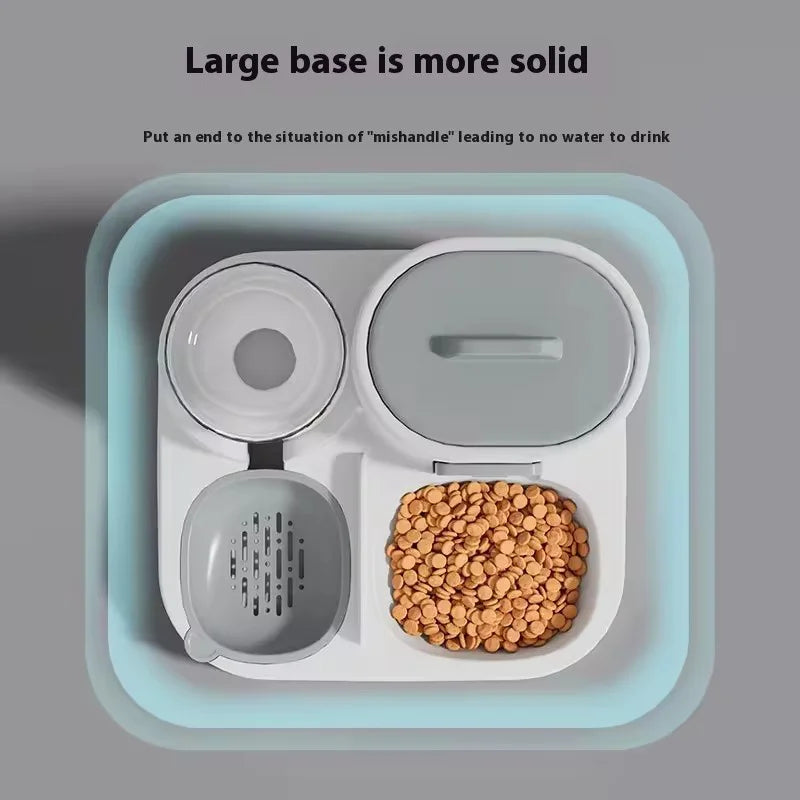 Two-in-One Automatic Pet Feeder and Water Dispenser with Large Capacity