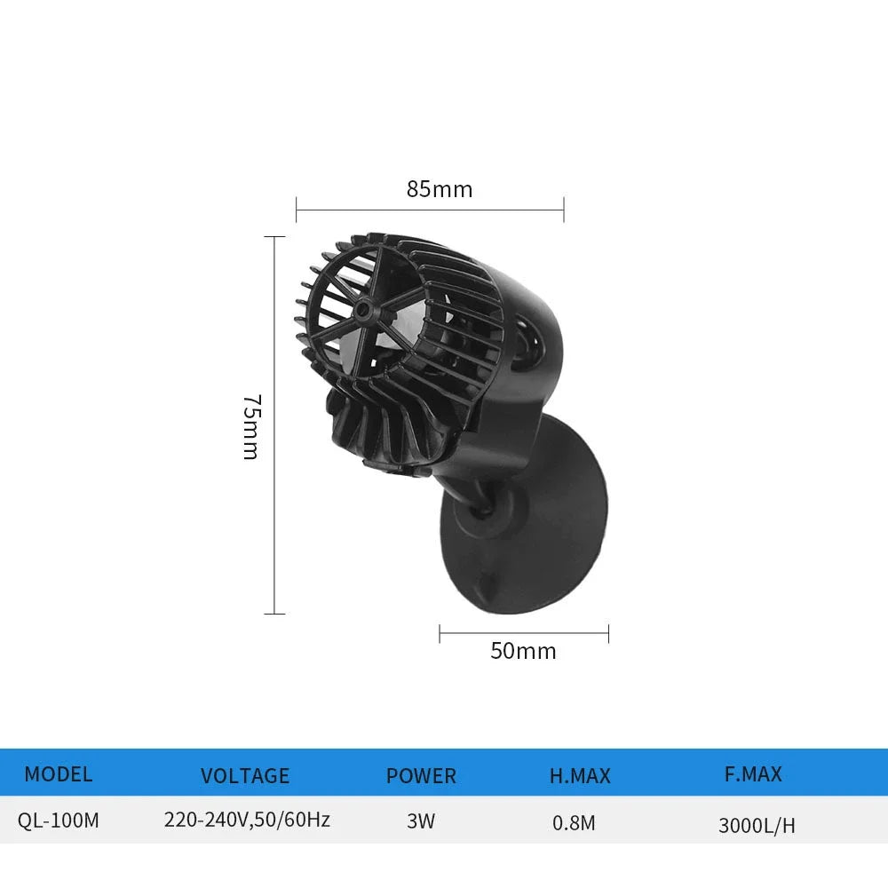 Compact Aquarium Wave Pump with Quiet Operation