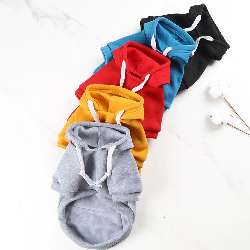 Sudadera de Fleece para Perro Grande con Capucha y Bolsillo con Cremallera