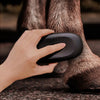 Brosse de toilettage ergonomique pour chevaux avec poignée antidérapante