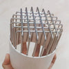 Stainless steel roof and floor drain mesh cover with parallel vertical slats