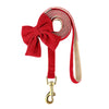 3-Piece Dog Collar Harness Leash Set with Bowknot