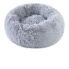 Cozy Plush Round Pet Bed with Detachable Washable Cover