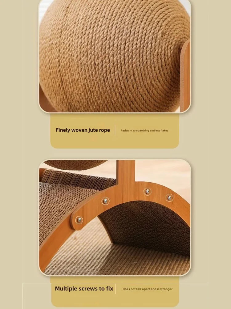 Ferris Wheel Cat Scratcher with Sisal Ball