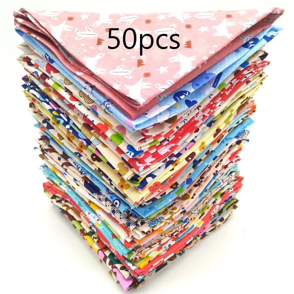 Colorful Cotton Dog Bandanas for All Breeds