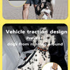 Reflective Bungee Dog Leash with Car Seatbelt Attachment for Large Dogs