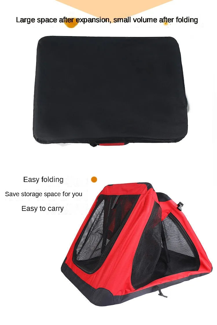 Transportín Plegable para Mascotas con Interior Acolchado