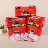 Pack of red disposable sanitary diapers for female cats and dogs with a cat illustration