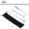 Stainless Steel Aquarium Tool Set with Scissors, Tweezers, and Shovel