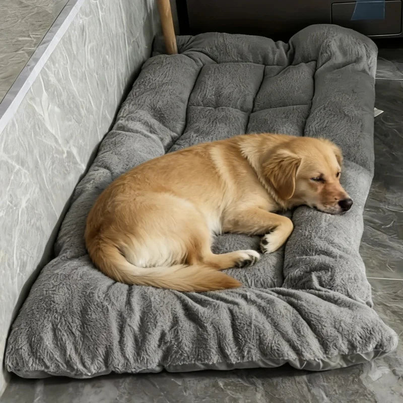 Extra Large Plush Dog Bed Sofa with Reversible Design