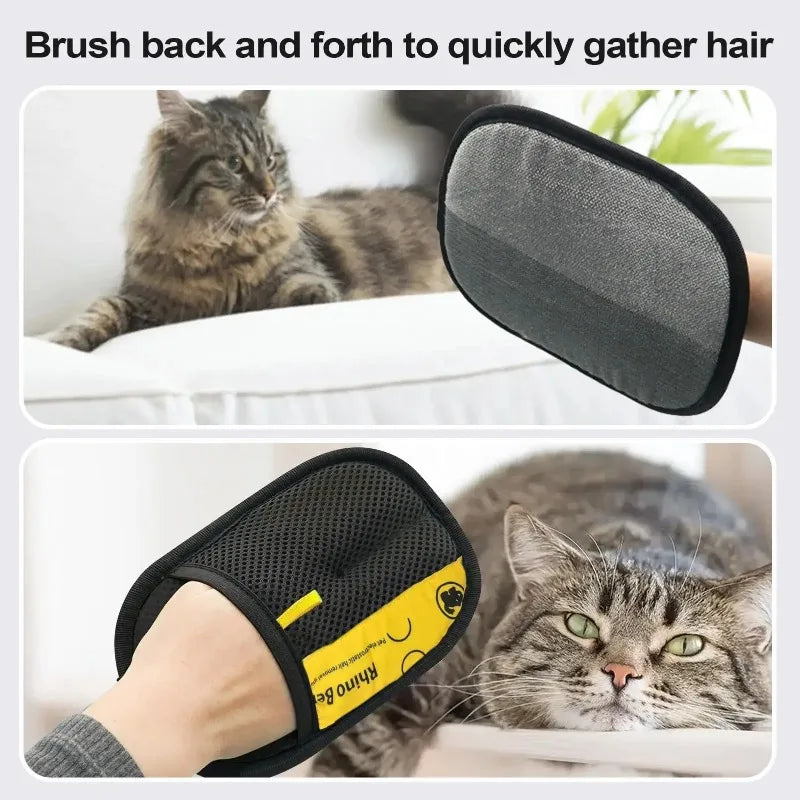 Double-Sided Electrostatic Pet Hair Remover Glove