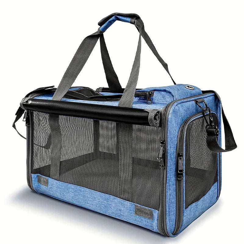 Breathable Mesh Cat & Small Dog Travel Carrier Bag