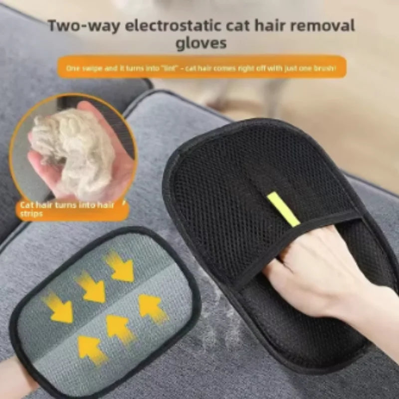 Pet Grooming Gloves for Dog and Cat Hair Removal
