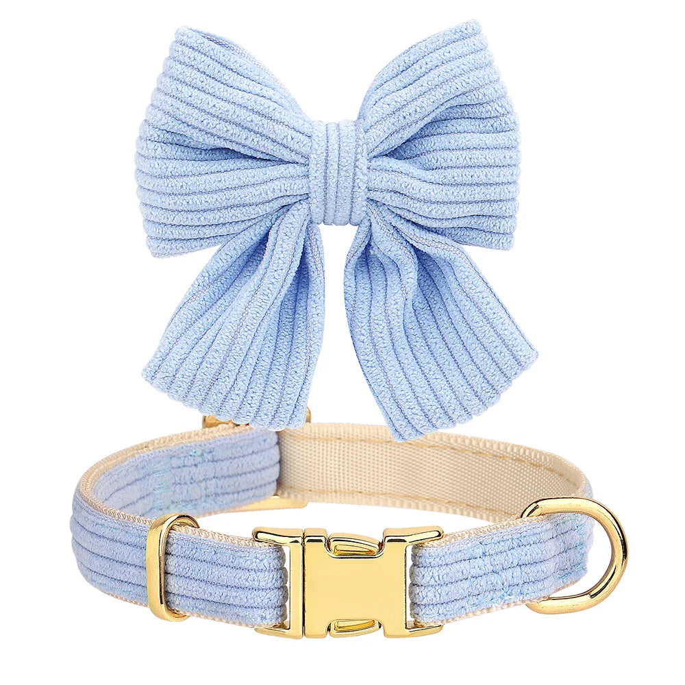 Bowknot Dog Harness, Collar & Leash Set