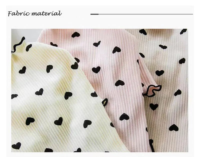 Cozy Heart Print Waffle Vest for Small Dogs