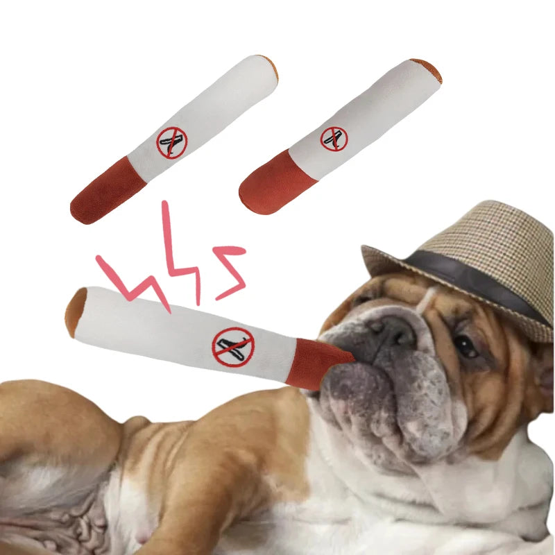 Jouet en Peluche pour Chien en Forme de Cigare