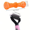 Double-Sided Stainless Steel Dematting Comb for Dogs and Cats