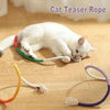 Interactive Cotton Rope Cat Teaser Toy, Bite-Resistant Play Wand