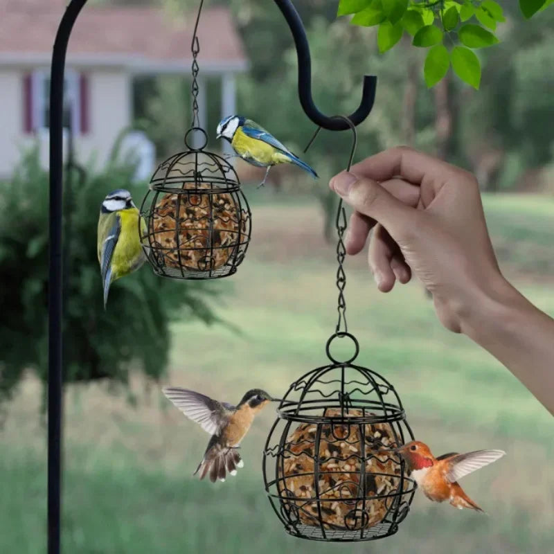 Hanging Metal Bird Feeder with Hook
