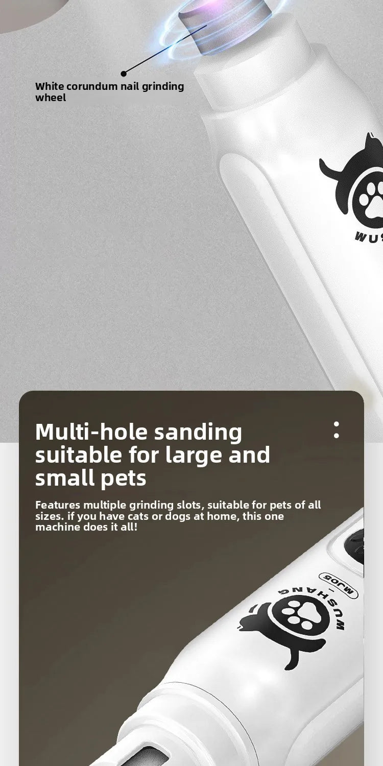 Electric Pet Nail Grinder for Dogs and Cats