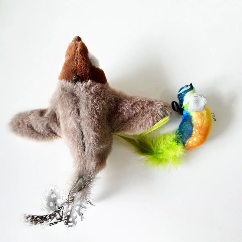 Rechargeable Flapping Bird Cat Toy with Catnip
