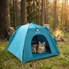 Breathable Pet Tent House with Foldable Design and Double-Sided Mat