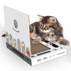 Griffoir pour chat en forme d'ordinateur portable