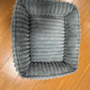 Cozy Rectangle Plush Pet Bed with Removable Cover