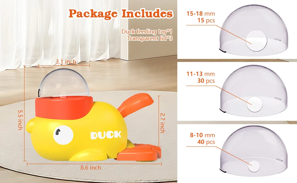 Interactive Treat Dispenser Dog Toy – Cute Yellow Duck Puzzle Feeder