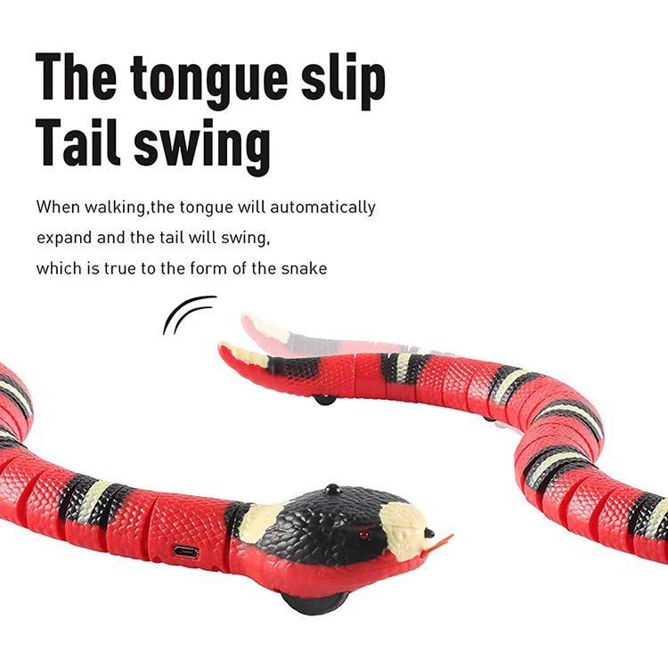 Jouet Serpent Interactif Rechargeable par USB pour Chat