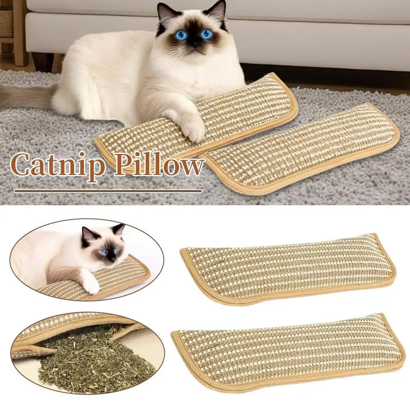 Interactive Catnip Pillow Toy