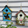 Handcrafted Wooden Hanging Birdhouse for Garden Decor