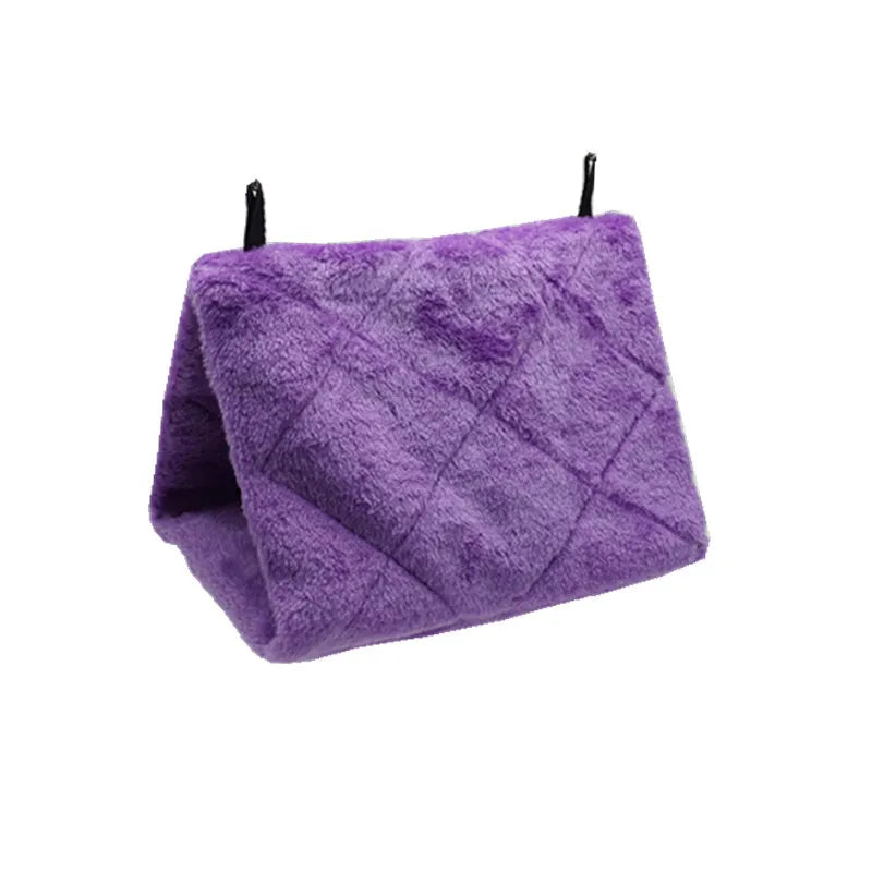 Plush Hanging Bird Hammock Tent with Hooks