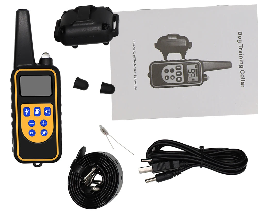 Waterproof Remote Dog Training Collar with Rechargeable Battery